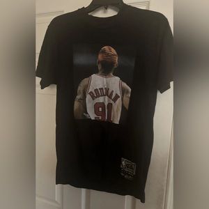 Black Mitchel and Ness Dennis Rodman Shirt